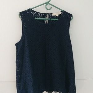 Loft see-through lace women's shirt